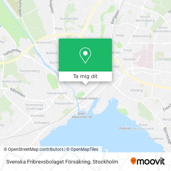 Svenska Fribrevsbolaget Försäkring karta