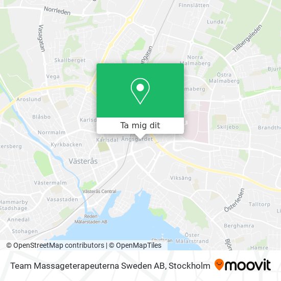 Team Massageterapeuterna Sweden AB karta