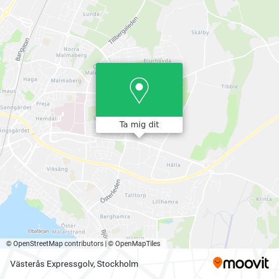 Västerås Expressgolv karta