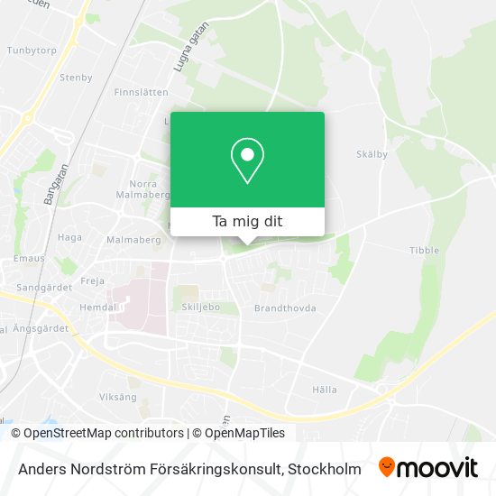 Anders Nordström Försäkringskonsult karta