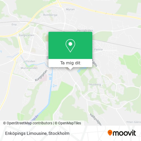 Enköpings Limousine karta