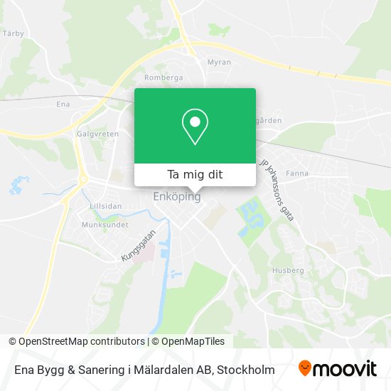 Ena Bygg & Sanering i Mälardalen AB karta