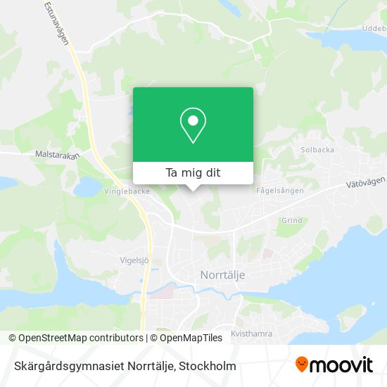 Skärgårdsgymnasiet Norrtälje karta