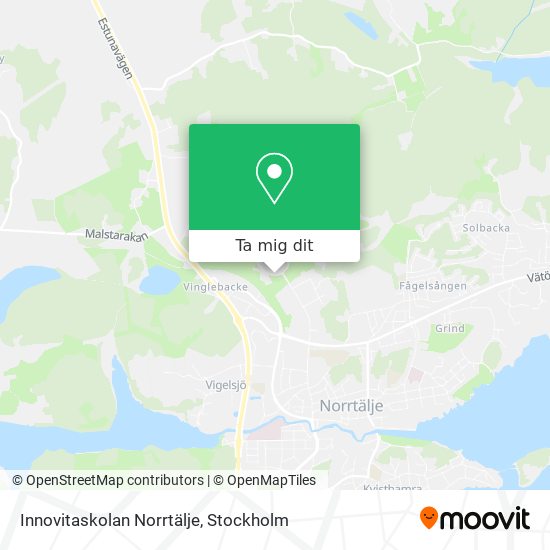Innovitaskolan Norrtälje karta