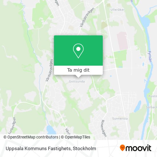 Uppsala Kommuns Fastighets karta