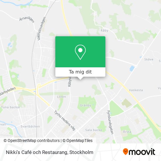Nikki's Café och Restaurang karta