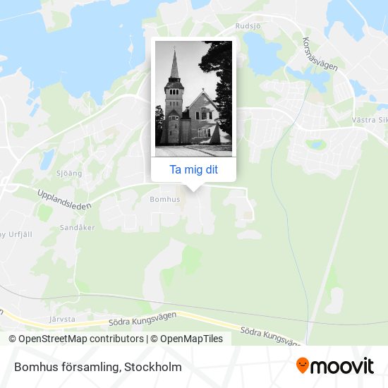 Bomhus församling karta