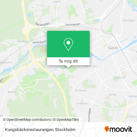 Kungsbäcksrestaurangen karta