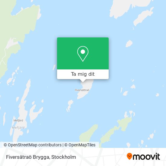 Fiversätraö Brygga karta