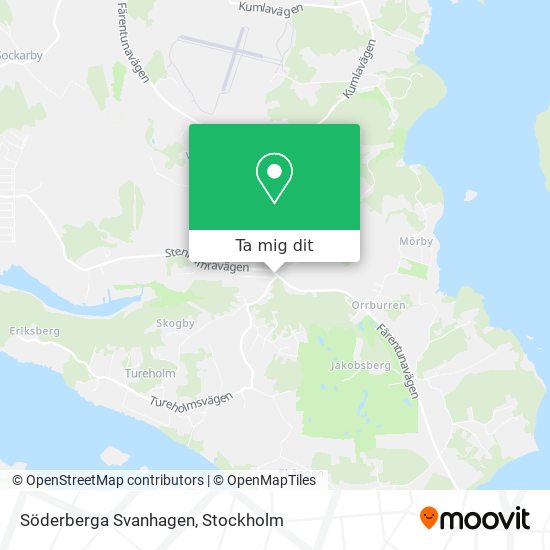 Söderberga Svanhagen karta
