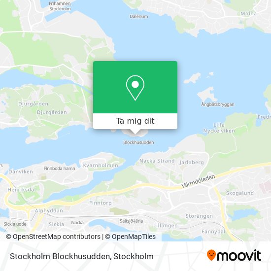 Stockholm Blockhusudden karta