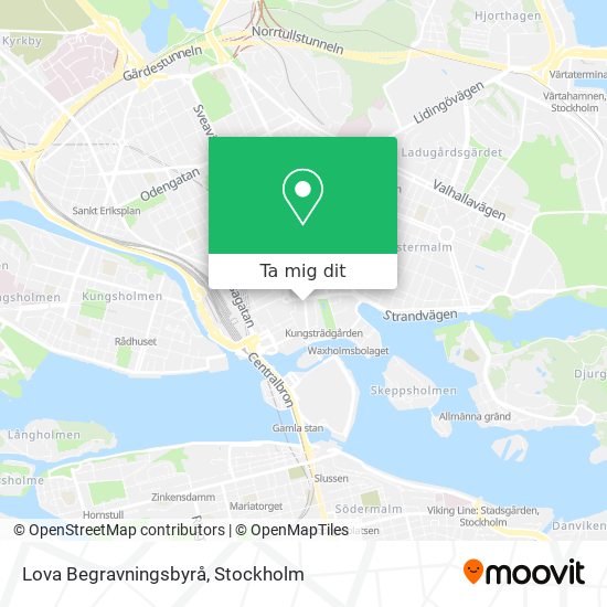 Lova Begravningsbyrå karta