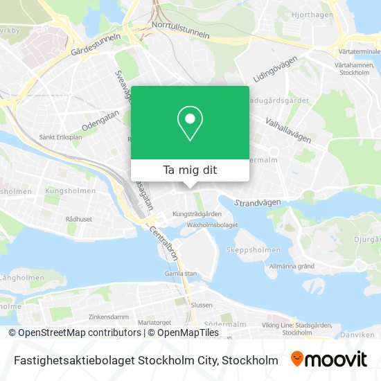 Fastighetsaktiebolaget Stockholm City karta