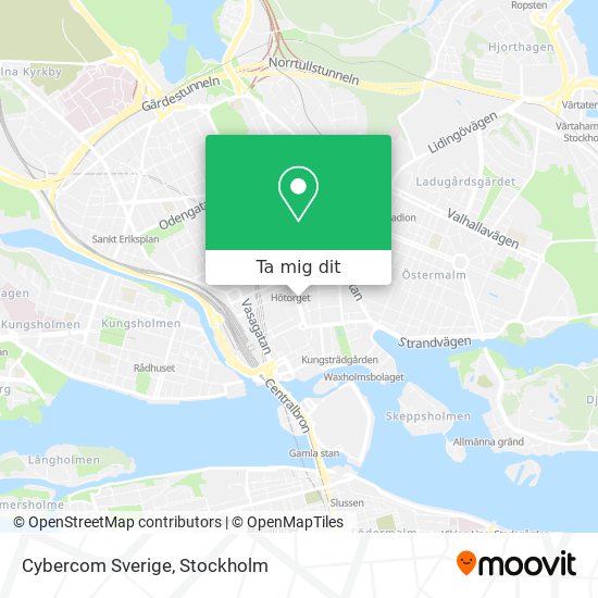 Cybercom Sverige karta