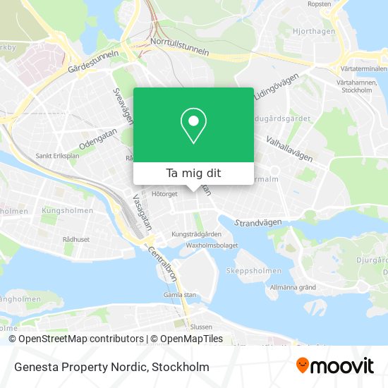 Genesta Property Nordic karta