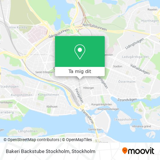 Bakeri Backstube Stockholm karta