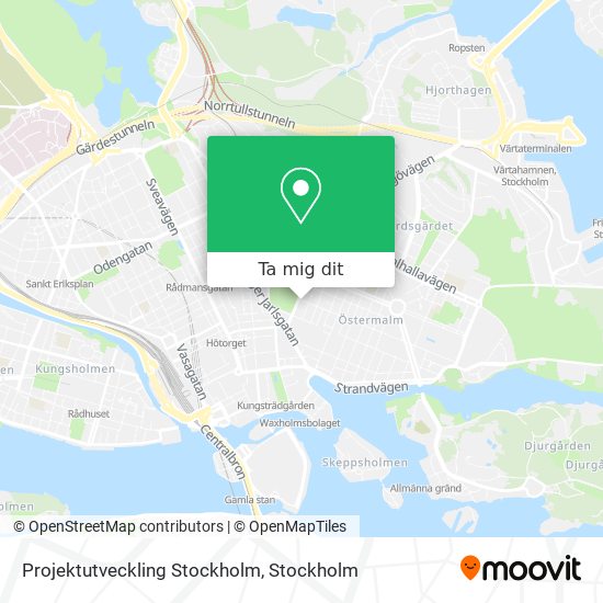 Projektutveckling Stockholm karta