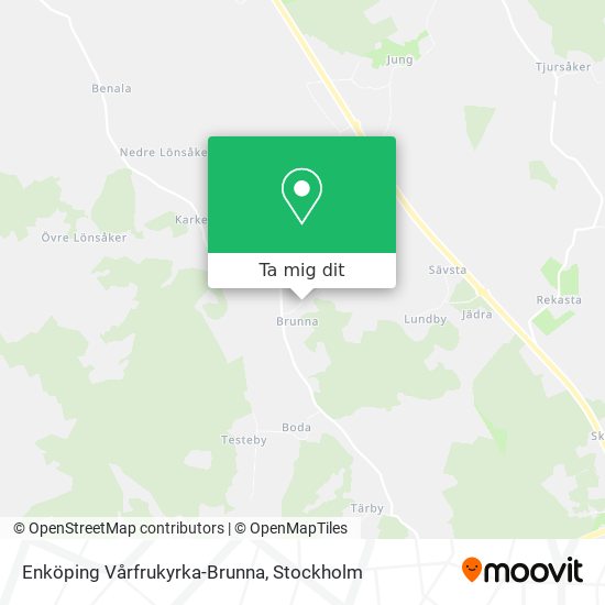 Enköping Vårfrukyrka-Brunna karta