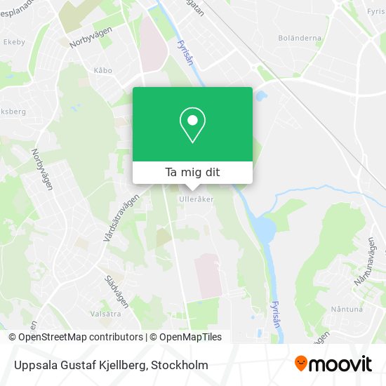 Uppsala Gustaf Kjellberg karta