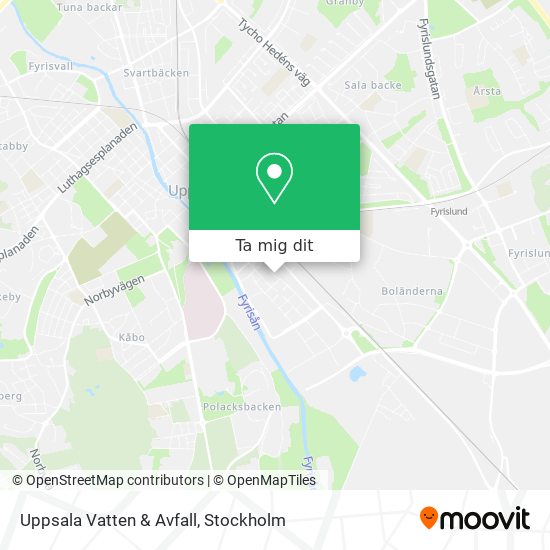 Uppsala Vatten & Avfall karta