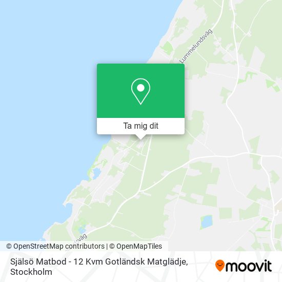 Själsö Matbod - 12 Kvm Gotländsk Matglädje karta