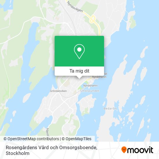 Rosengårdens Vård och Omsorgsboende karta