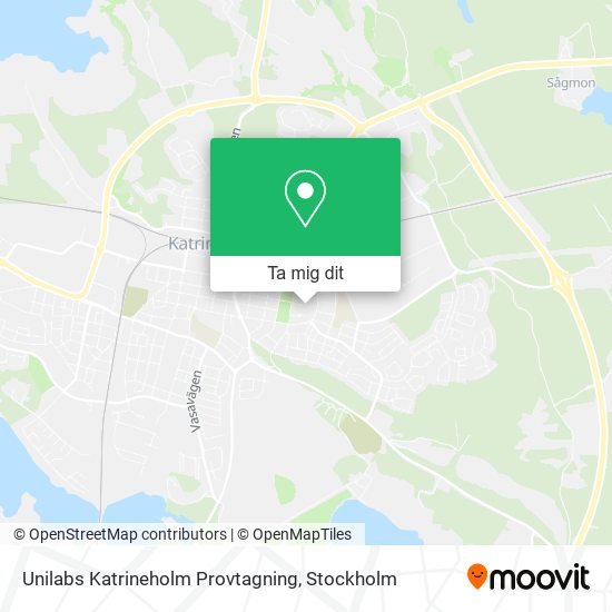 Unilabs Katrineholm Provtagning karta