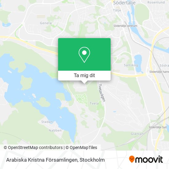 Arabiska Kristna Församlingen karta