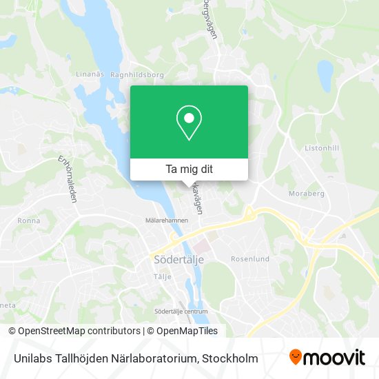 Unilabs Tallhöjden Närlaboratorium karta