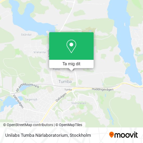 Unilabs Tumba Närlaboratorium karta