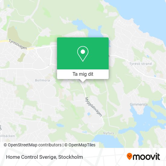 Home Control Sverige karta