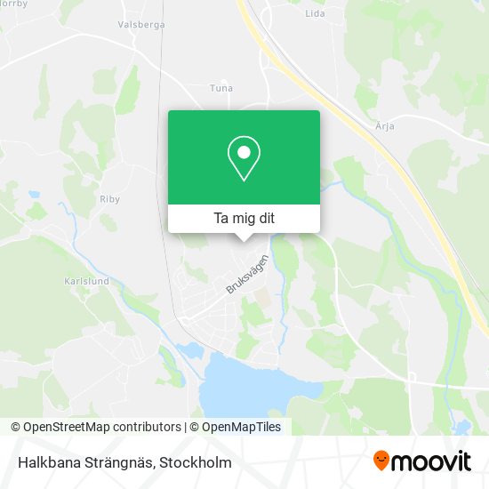 Halkbana Strängnäs karta