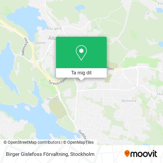 Birger Gislefoss Förvaltning karta