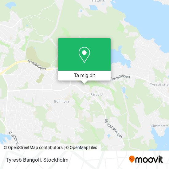Tyresö Bangolf karta