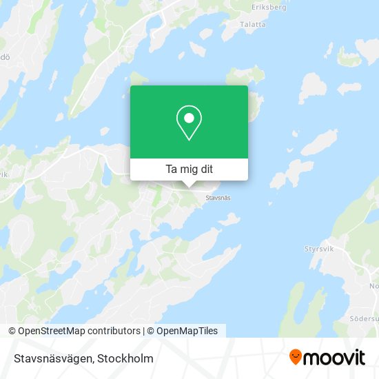 Stavsnäsvägen karta