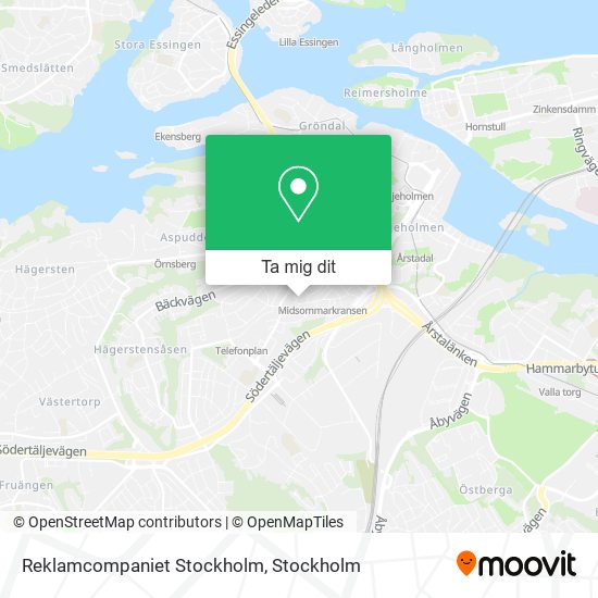 Reklamcompaniet Stockholm karta