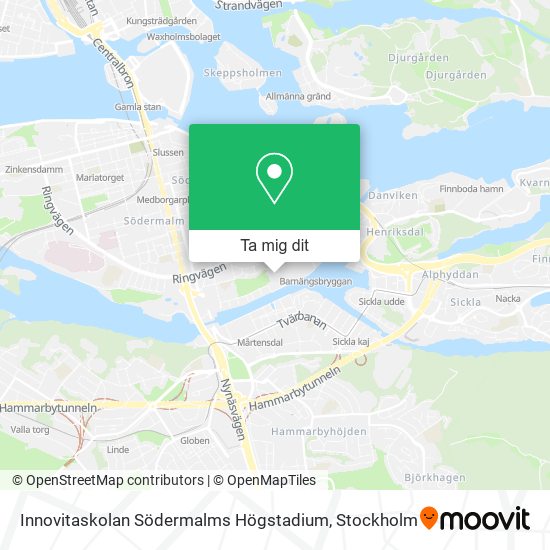 Innovitaskolan Södermalms Högstadium karta