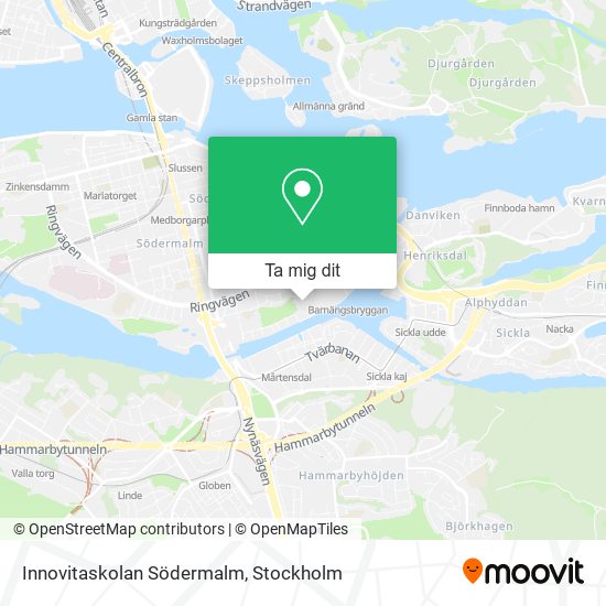 Innovitaskolan Södermalm karta