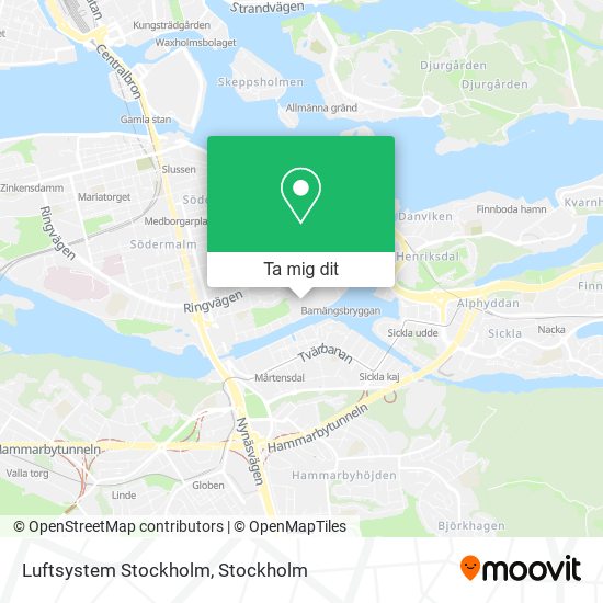 Luftsystem Stockholm karta