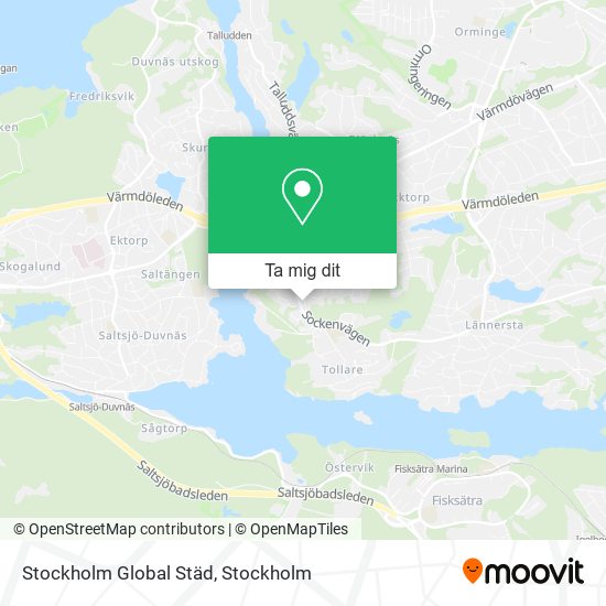 Stockholm Global Städ karta