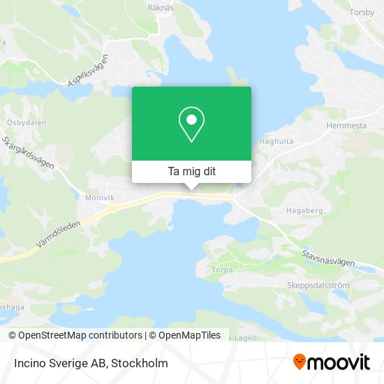 Incino Sverige AB karta