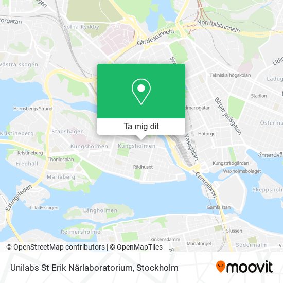 Unilabs St Erik Närlaboratorium karta