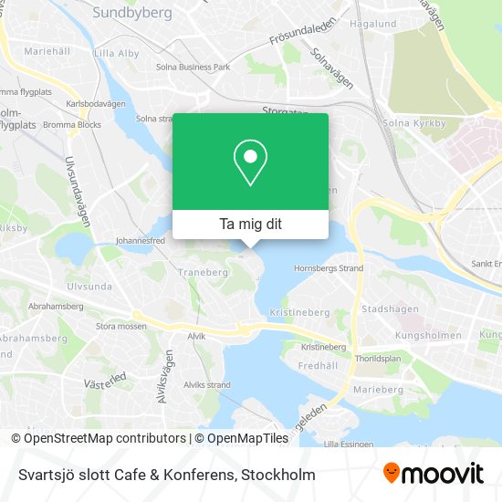 Svartsjö slott Cafe & Konferens karta