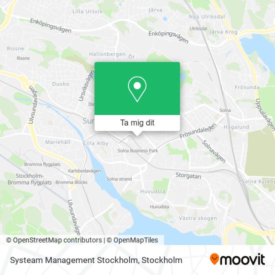 Systeam Management Stockholm karta