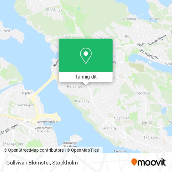 Gullvivan Blomster karta