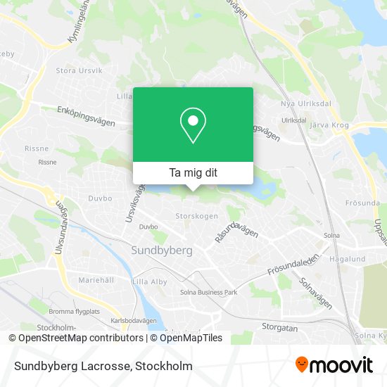 Sundbyberg Lacrosse karta