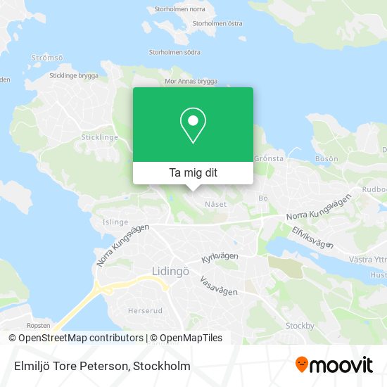 Elmiljö Tore Peterson karta
