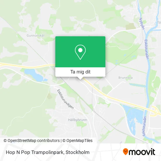Hop N Pop Trampolinpark karta