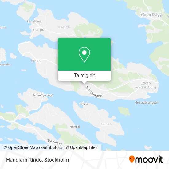 Handlarn Rindö karta