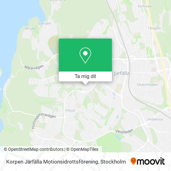 Korpen Järfälla Motionsidrottsförening karta